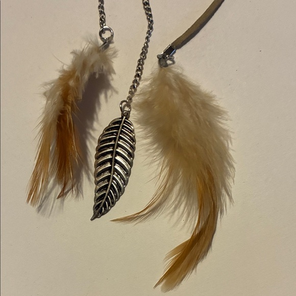 Boho Feather Headband with Chain - Picture 4 of 4